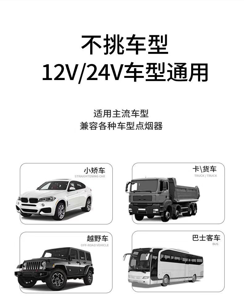 Xinke Dual-Port Car Phone Charger Fast Charging for Apple and Android, Car Cigarette Lighter Adapter with Digital Display Fast Charging