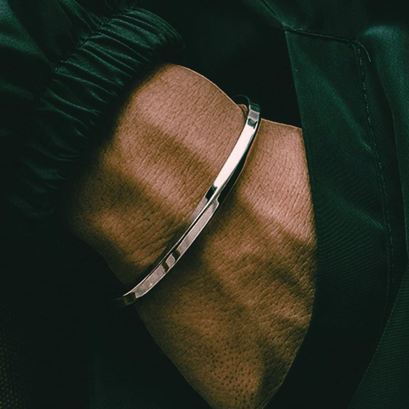 Men'S Gender Hip-Hop Cross Stainless Steel Polishing Men'S Bracelets Bangle Men's Chain Bracelets