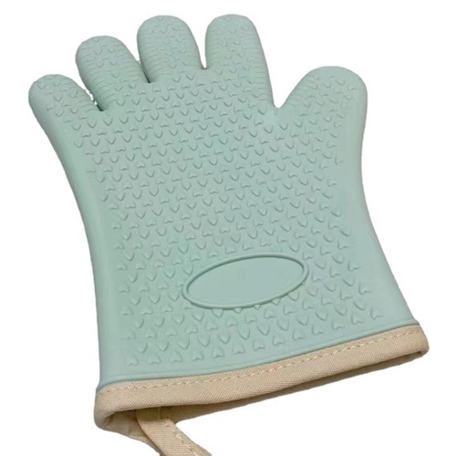 Silicone heat-resistant gloves, microwave oven and oven-specific non-slip and heat-resistant thickened gloves for kitchen utensils