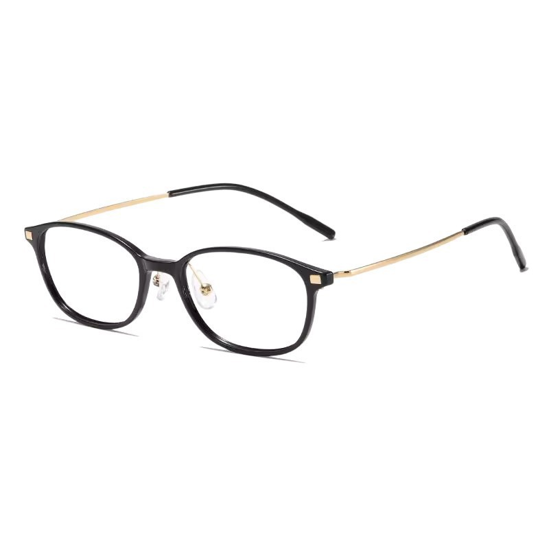 Las viejas gafas de flores en línea con gafas de marco de té blanco ultraligero anti-luz azul de marco pequeño, gafas de flores antiguas de literatura retro.