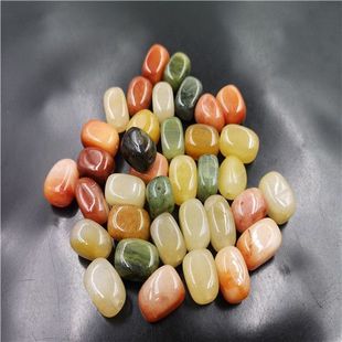 DIY Jewelry Accessories Pure Natural Xinjiang Gold Silk Jade Random Beads Wholesale Gold Silk Jade Barrel Beads Loose Batch Special Price