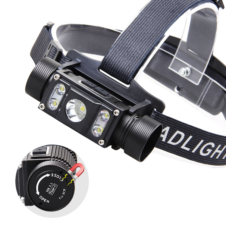 Cross-Border Xpg Magnetic Strong Light USB Charging 21700 Aluminum Alloy Waterproof Led Light Night Fishing Light Outdoor Headlight
