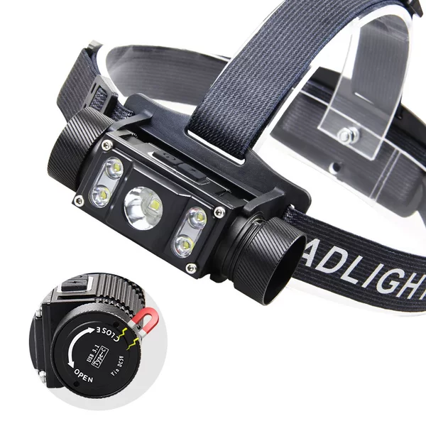 Cross-Border Xpg Magnetic Strong Light USB Charging 21700 Aluminum Alloy Waterproof Led Light Night Fishing Light Outdoor Headlight