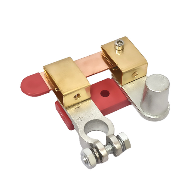 Qìchē Brass Positive and Negative Horizontal Vertical Car Battery Head Power Off Switch (Power supply, ignition system accessories) - positive-horizontal-knife-switch-suitable-for-battery-positive-terminal-17-19mm
