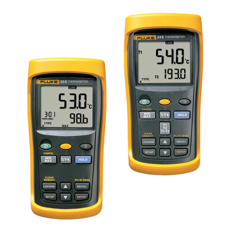 促销！福禄克51-2接触式测温仪52-2/53-2B/54-2B手持式数字温度表