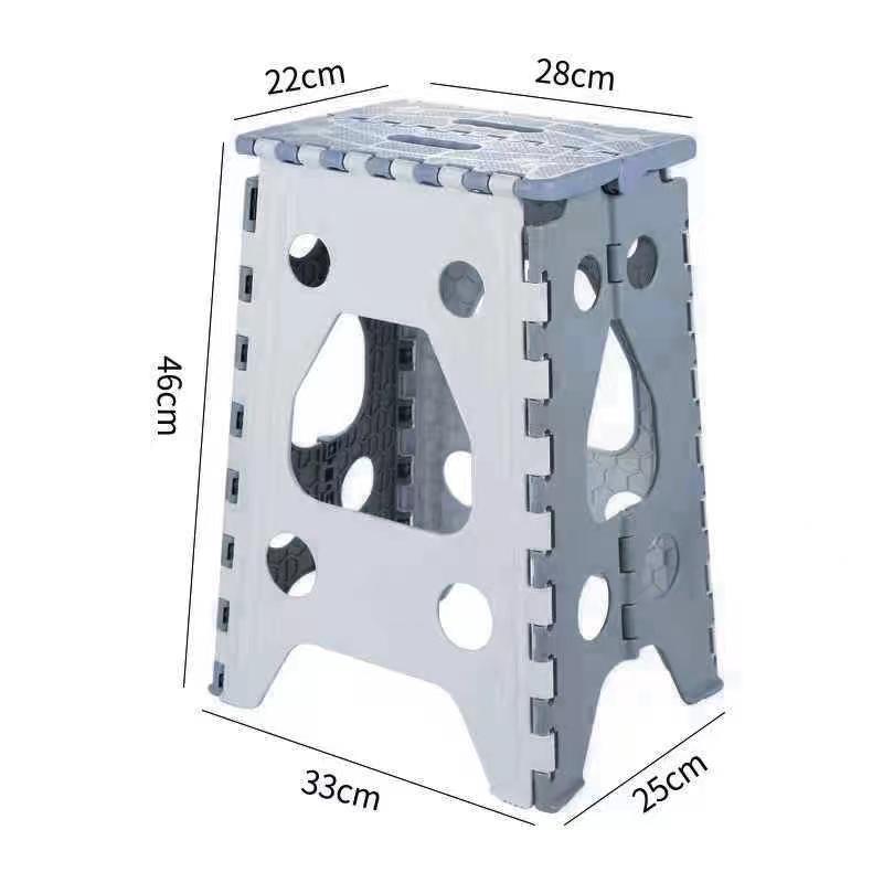 Taburete de plástico plegable portátil hogar viaje al aire libre portátil de ahorro de espacio engrosada durable niños adultos silla