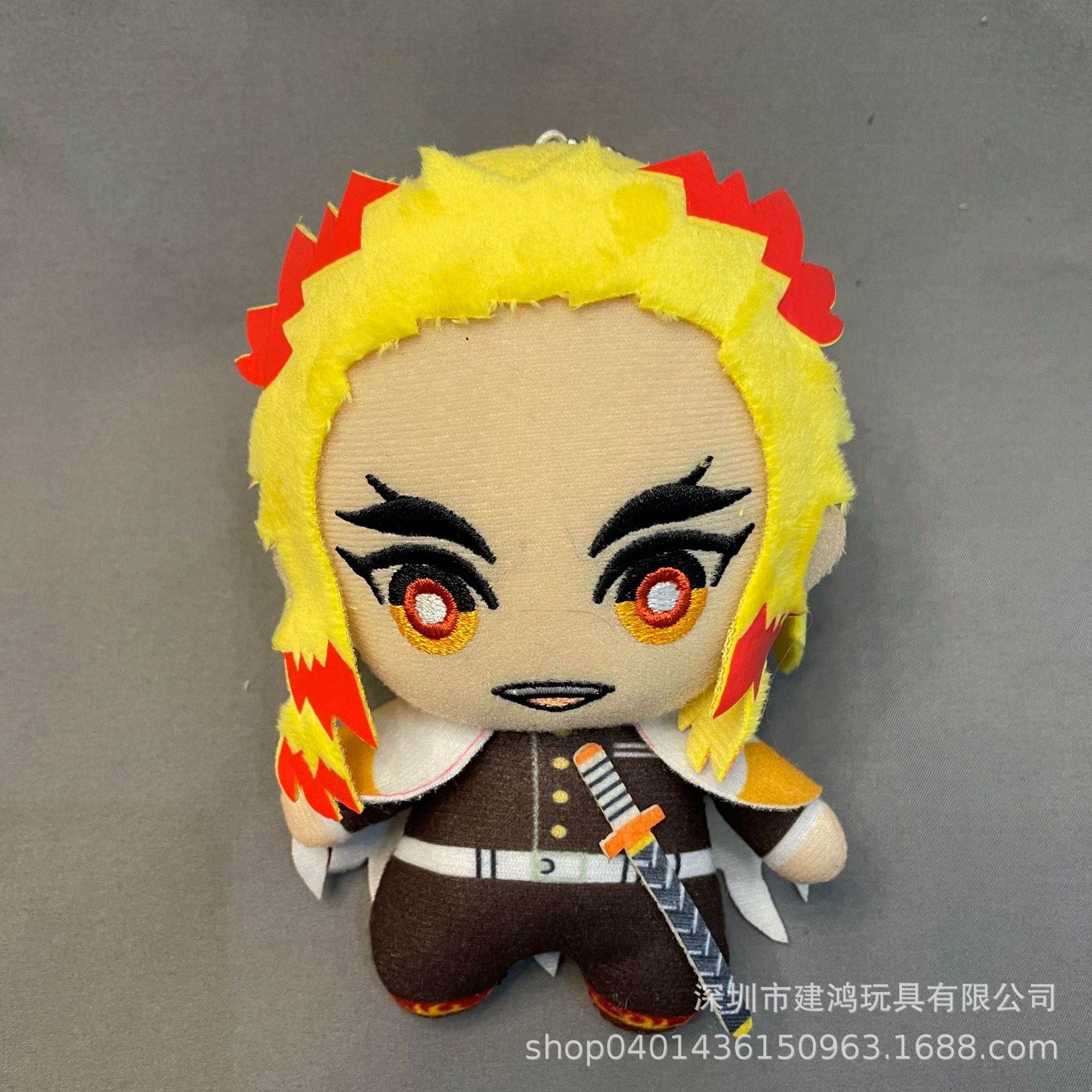 Llavero de peluche de "Demon Slayer: Kimetsu no Yaiba" (Kyojuro Rengoku, Shinobu Kocho, Muichiro Tokito, etc.), estilo anime, para máquina de garra.