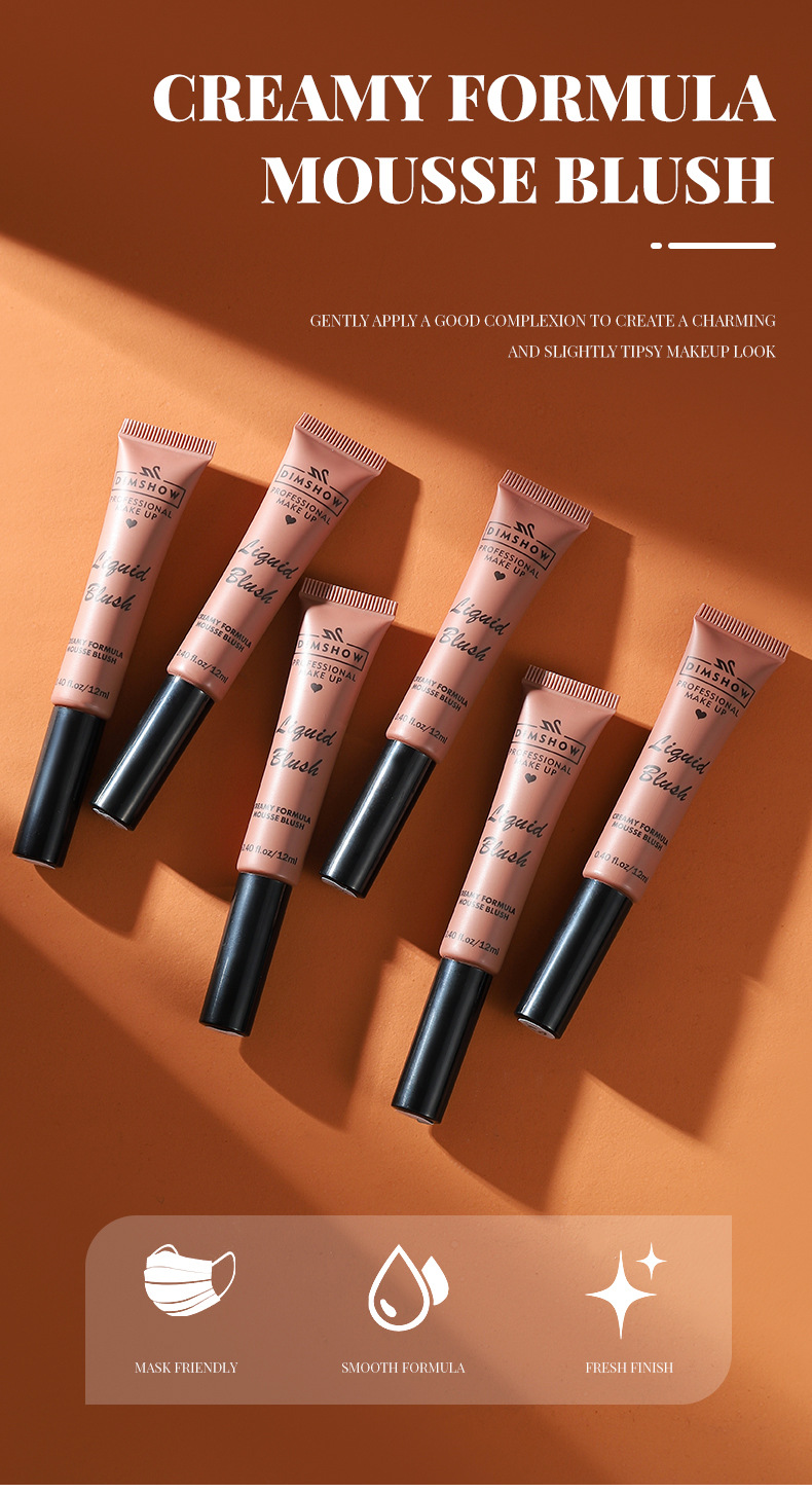 Cross-border ti Brightening Liquid Blush Matte, natural and three-dimensional, complexion enhancement, contouring, nude makeup blush Specification drawing