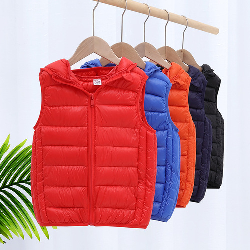 Children's Winter Cotton Vest - New Thick Warm Backless Outer Jacket for Boys and Girls, Middle School Students