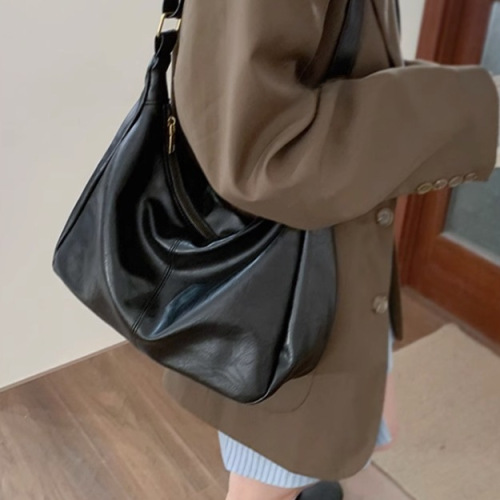 Maillard Retro Crossbody Bag Women's 2024 New Trendy Korean Tote Bag Versatile Large Capacity Shoulder Bag