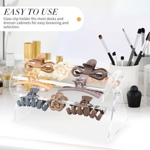 360-degree rotatable acrylic clip hair clip display rack transparent hairband hair band storage rack hair accessories display rack