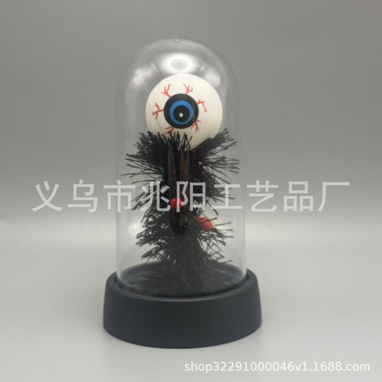 Fabricante de Halloween campana transparente LED luz nocturna decoración de ambiente adornos luminosos iluminan lindos fantasmas fantasmas