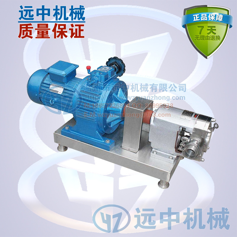 不锈钢凸轮转子泵 卫生级转子泵 食品泵 糖浆泵  高粘度转子泵