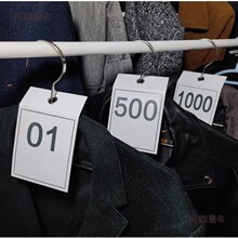 PVC号码牌数字牌抖音淘宝直播间晾衣服号牌服装衣架编号挂麦太保