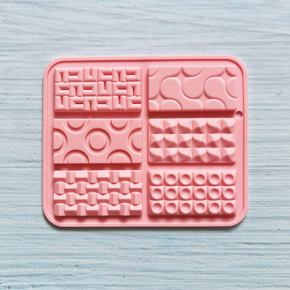 6 Euler círculo de chocolate pequeño 281 molde de silicona molde de postre pastel decoración utensilios de cocina para hornear