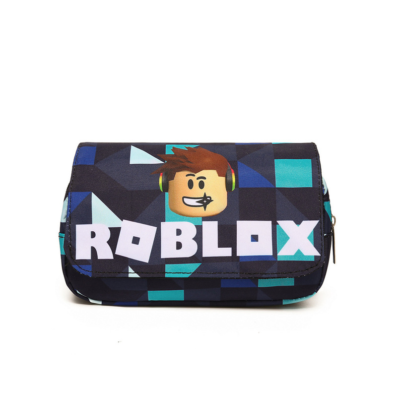 3D 新しい Roblox ROBLOX 二層鉛筆バッグ筆箱小中学生文具箱|undefined