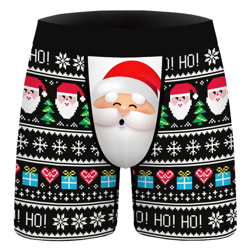 Directo de fábrica monstruo piel verde Impresión digital los hombres ropa interior transpirable desgaste diario cómodo stretch boxeadores