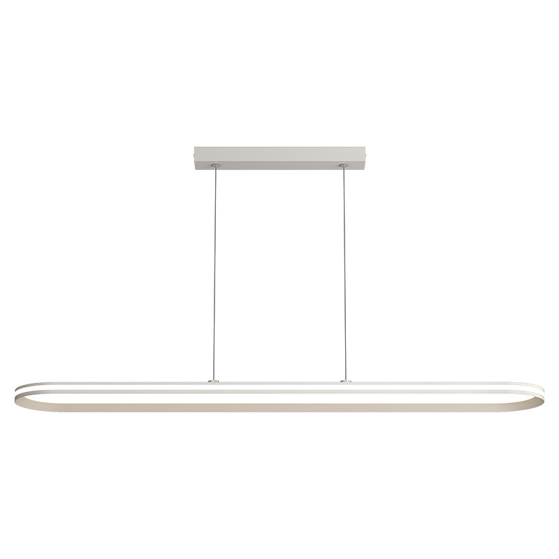 Candelabro de restaurante Lámpara led minimalista moderna Lámpara de mesa de comedor de barra nórdica minimalista de diseño de tira larga 115