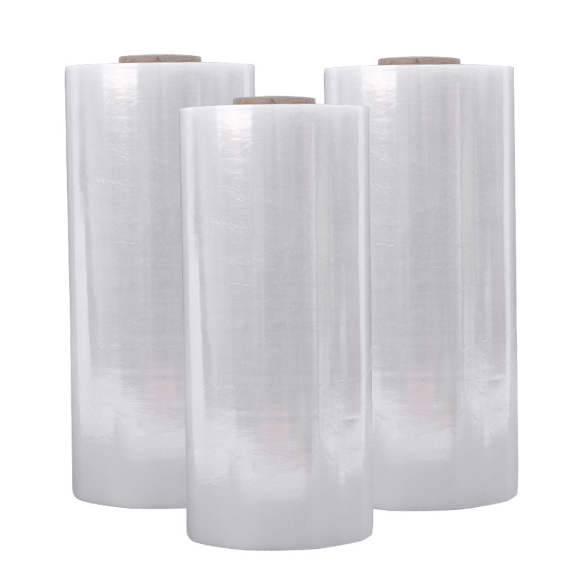50cm de ancho PE bobina película estirable película gran rollo embalaje película embalaje máquina de bobinado industrial fábrica al por mayor