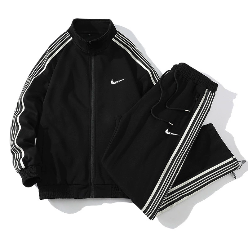 Спортивный костюм 2025 года для мужчин и женщин, модный весенне-осенний брендовый свитшот-кардиган, универсальный повседневный комплект из двух предметов для пар.