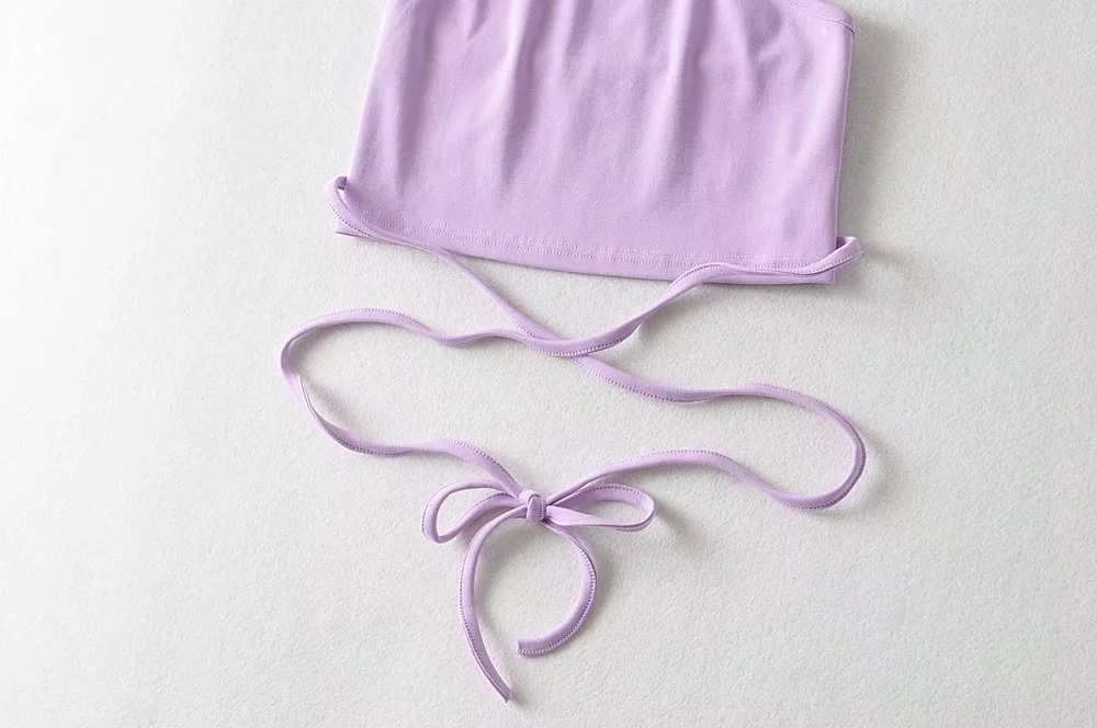 Halter Neck Cropped Top - Color Option 11