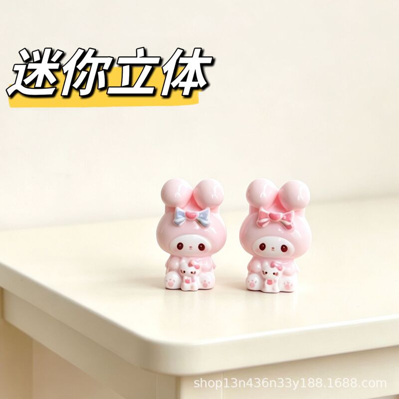 Mini 3D Bunny DIY Realistic Resin Accessories Phone Case Handmade Hairpin Hair Tie Jewelry Materials Mini 3D Bunny DIY Realistic Resin Accessories Phone Case Handmade Hairpin Hair Tie Jewelry Materials