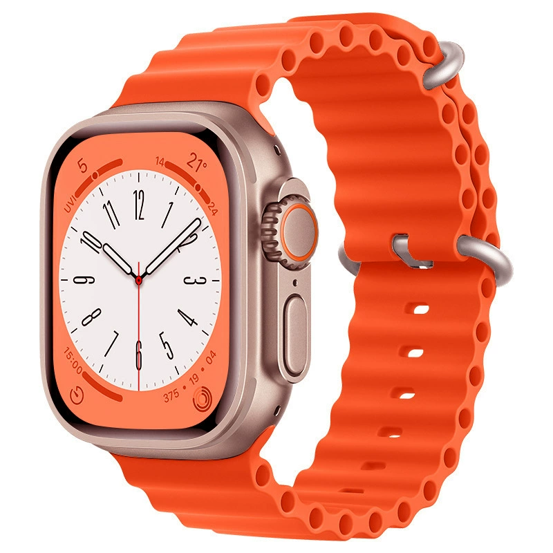 [Готовый запас и отправка в тот же день] Подходит для Apple Watch 8 Apple Ocean silikon strap Ultras8