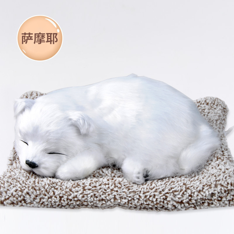 Decoraciones de automóviles adornos adorables accesorios de automóviles en línea nuevos animales de dibujos animados de perros simulados