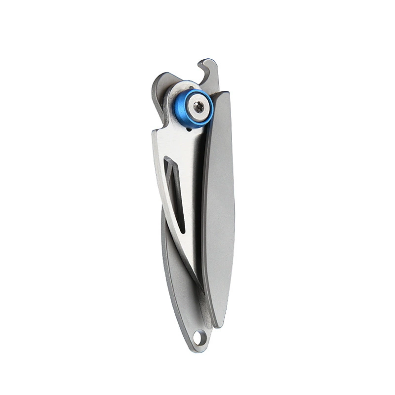 Metal sharp small pocket knife, keychain, bottle opener