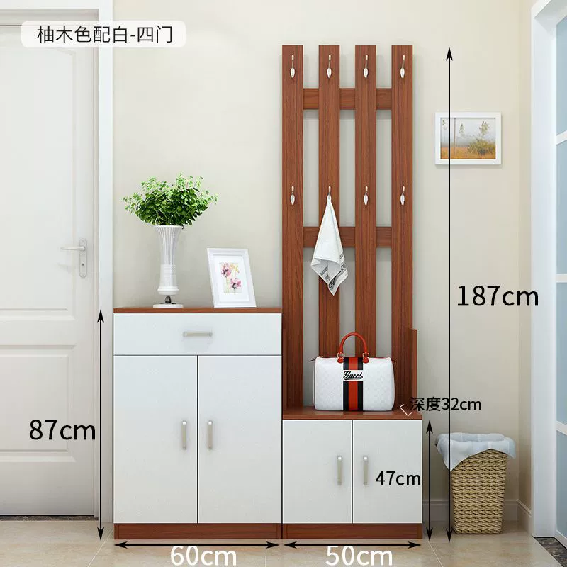 Garment Rack Freestanding Shoe Cabinet Wardrobe Hanger from Yomiego