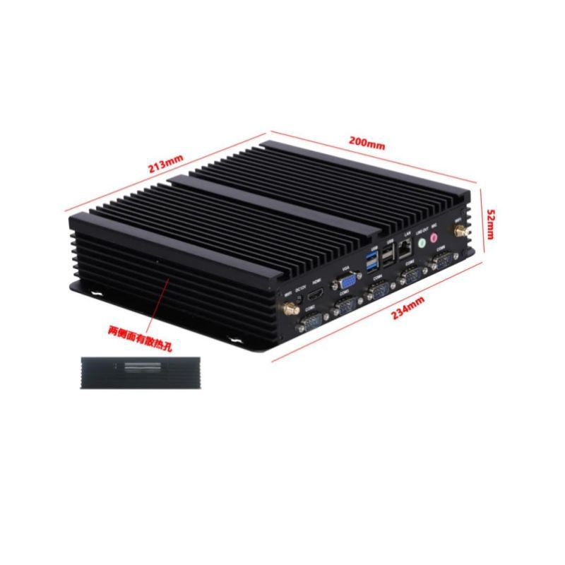 SCP control industrial mini host i7 4500U red única seis cadenas sin ventilador mini mini computadora de doble núcleo industrial