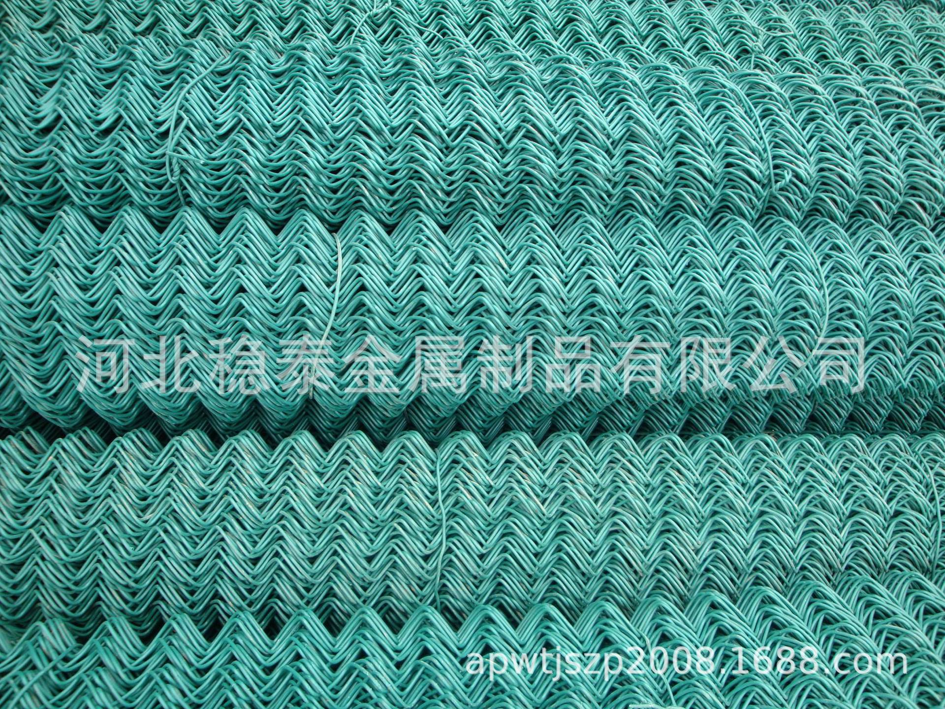 现货批发供应PVC包塑勾花网，菱形孔编织网