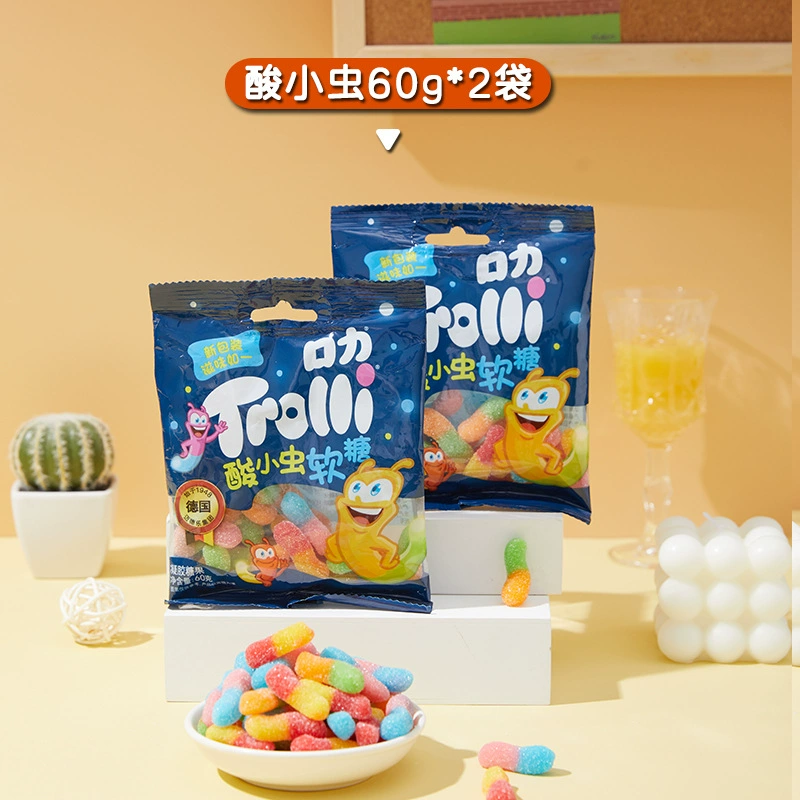 Жевательная конфета (Trolli) Гамбургер, фруктовые вкусы, QQ-конфеты для детей, разные упаковки