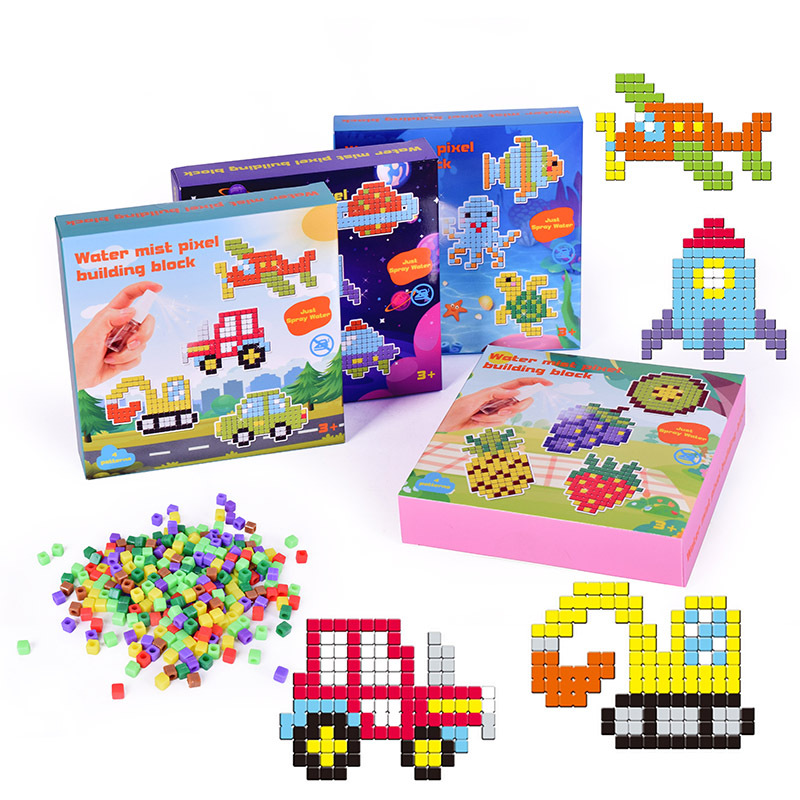 Amazon Cross-Border Square Water Mist Bead Pixel Mosaic Water Bean DIY Bean Set Handmade Bean Set