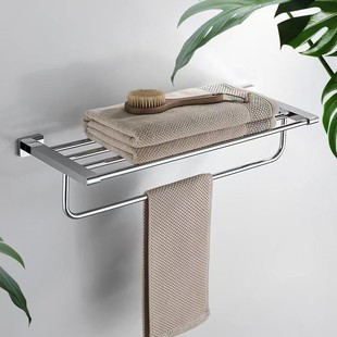 Bathroom All Copper Towel Rack Set Restroom Toilet Storage Rack Wall Mounted Towel Rack Light Luxury Bathroom Rack