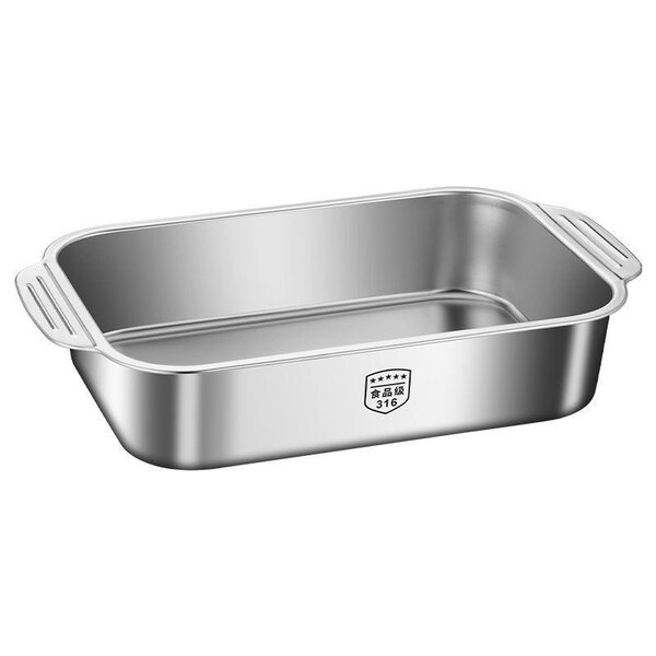 316 stainless steel grilled fish plate with lid tray dinner plate…