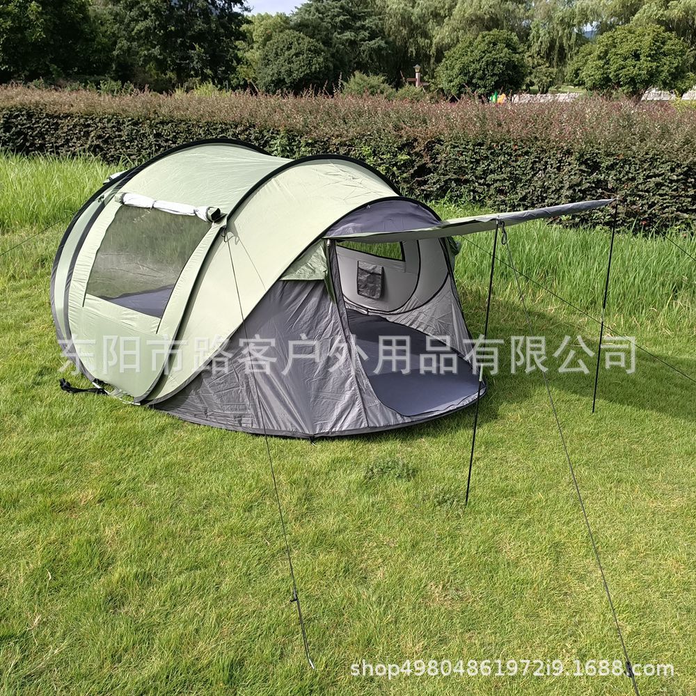 Acampar al aire libre tienda de lanzamiento de mano sin construcción tienda de apertura rápida tienda de viaje automática tienda de campaña impermeable tienda de barco transfronteriza al por mayor