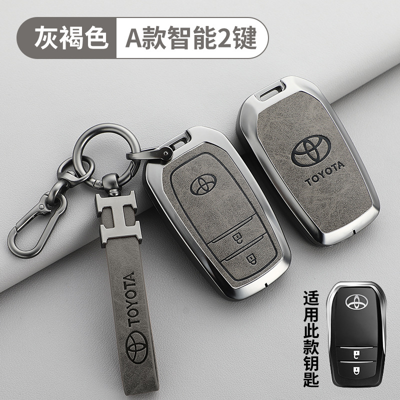 토요타 A타입 2버튼 회갈색 + H 가죽 스트랩 + 말굽 버클