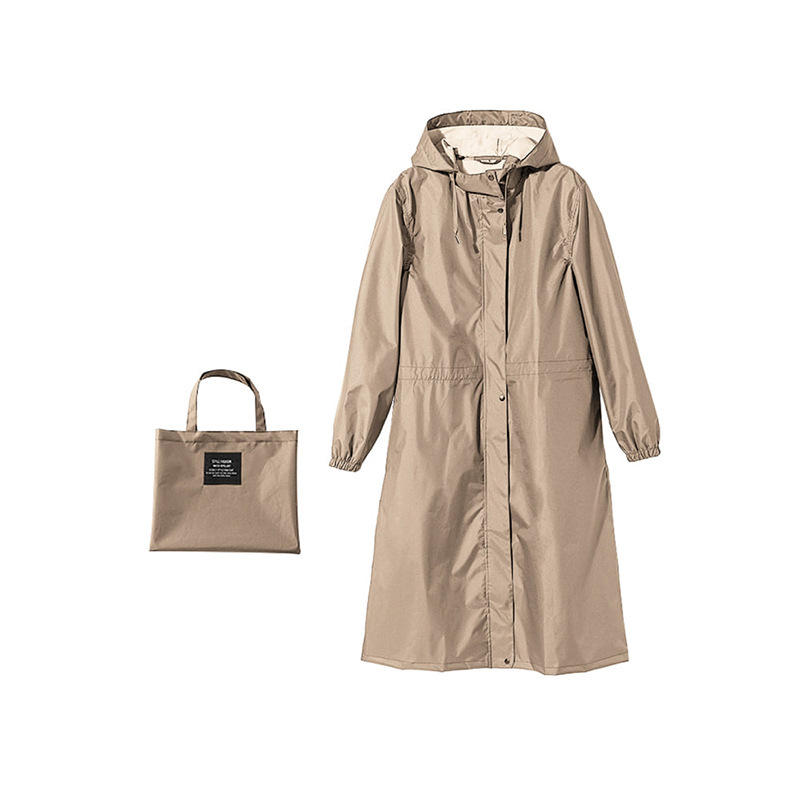 Cross-Border Foreign Trade Raincoat, Fashionable Long Trench Coat-Style Raincoat, Rainproof and Windproof Jacket, All-In-One Golf Raincoat