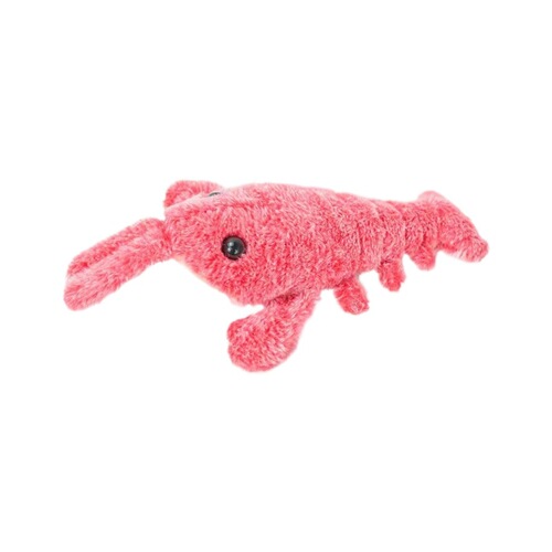 Cross-border Bestselling Electric Lobster Hopping Fish Famous USB Electric Hopping Shrimp Simulated Lobster Cat Teaser Plush Toy
