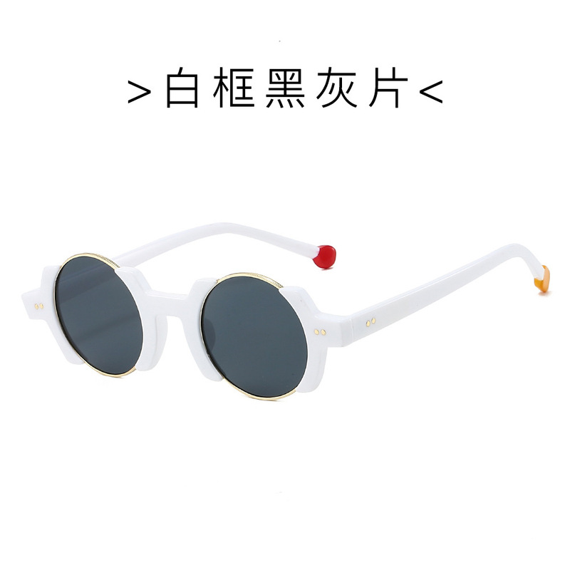 圆框新款个性夸张墨镜女高级感2025时尚眼镜跨境嘻哈防晒潮太阳镜|undefined