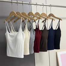 9971女秋冬新款升级版702莫代尔百搭显瘦内衣打底小吊带一体背心