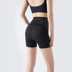 3028# three-point safety pants for women, anti-exposure, summer thin outer wear, tummy-tightening, butt-lifting, non-curling fitness shorts
