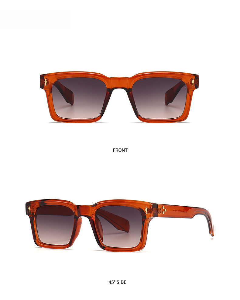 Lunettes de soleil œil de chat angulaires transfrontalières spéciales, jambes de miroir rétro modernes, lunettes de soleil décoratives guépard sautant 6025_voghion.com