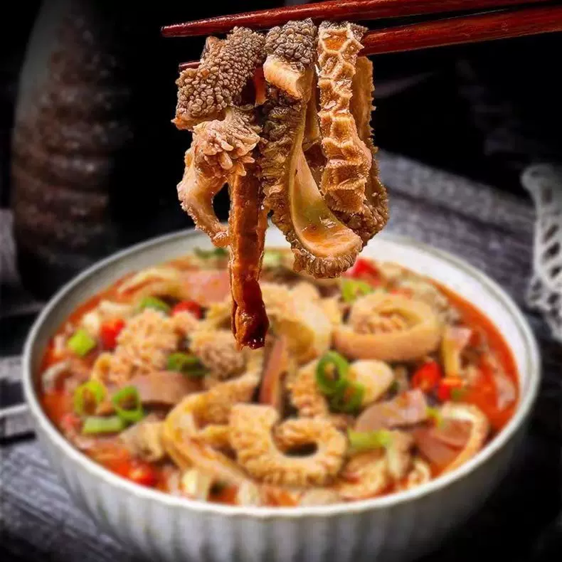内蒙古新鲜羊杂羊杂碎250熟食特产全套小吃羊肉汤全熟原味香辣即