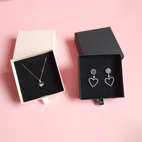 Factory Wholesale Paper Drawer Style Jewelry Box 9*9 Sliding Bangle Box Jewelry Packaging Box