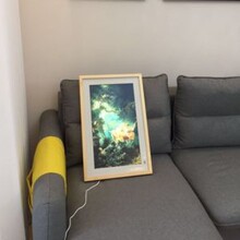 万马27寸艺术屏画框液晶广告机相框高清雾面图片智能相册展览视频