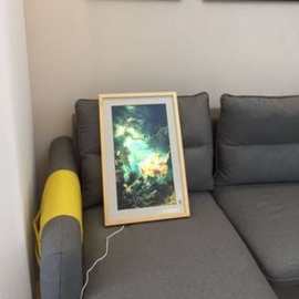 万马27寸艺术屏画框液晶广告机相框高清雾面图片智能相册展览视频