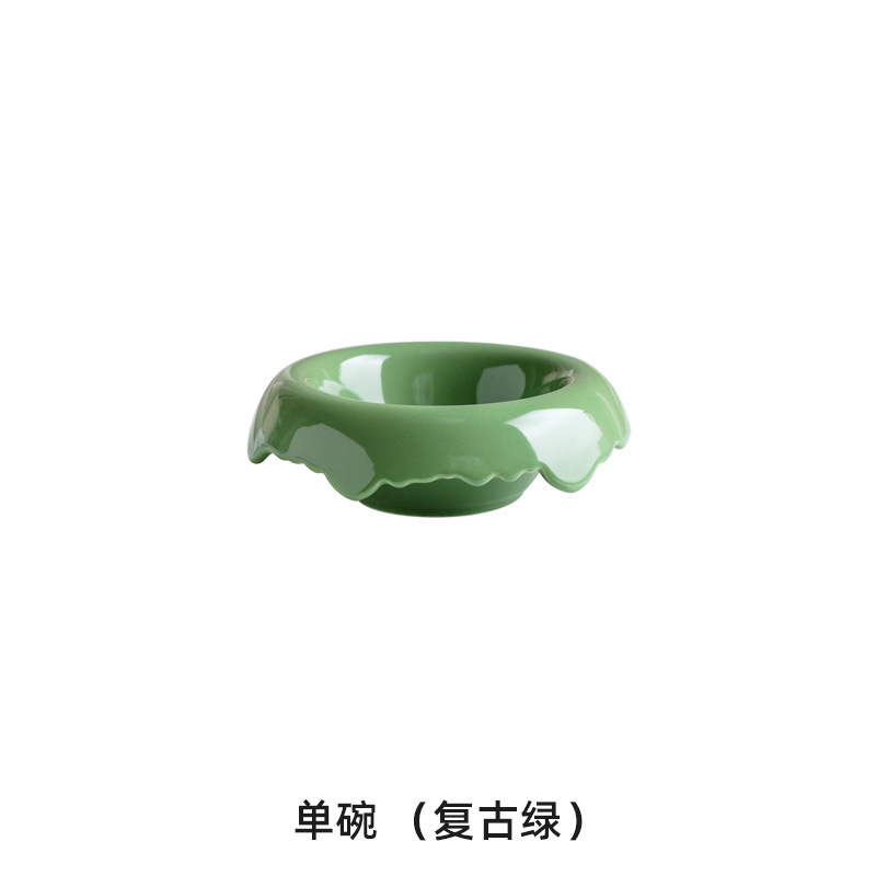 De alto aspecto de cerámica lindo aperitivo yogur de frutas desayuno postre tazón helado ensalada tazón pasillo joyería almacenamiento tazón