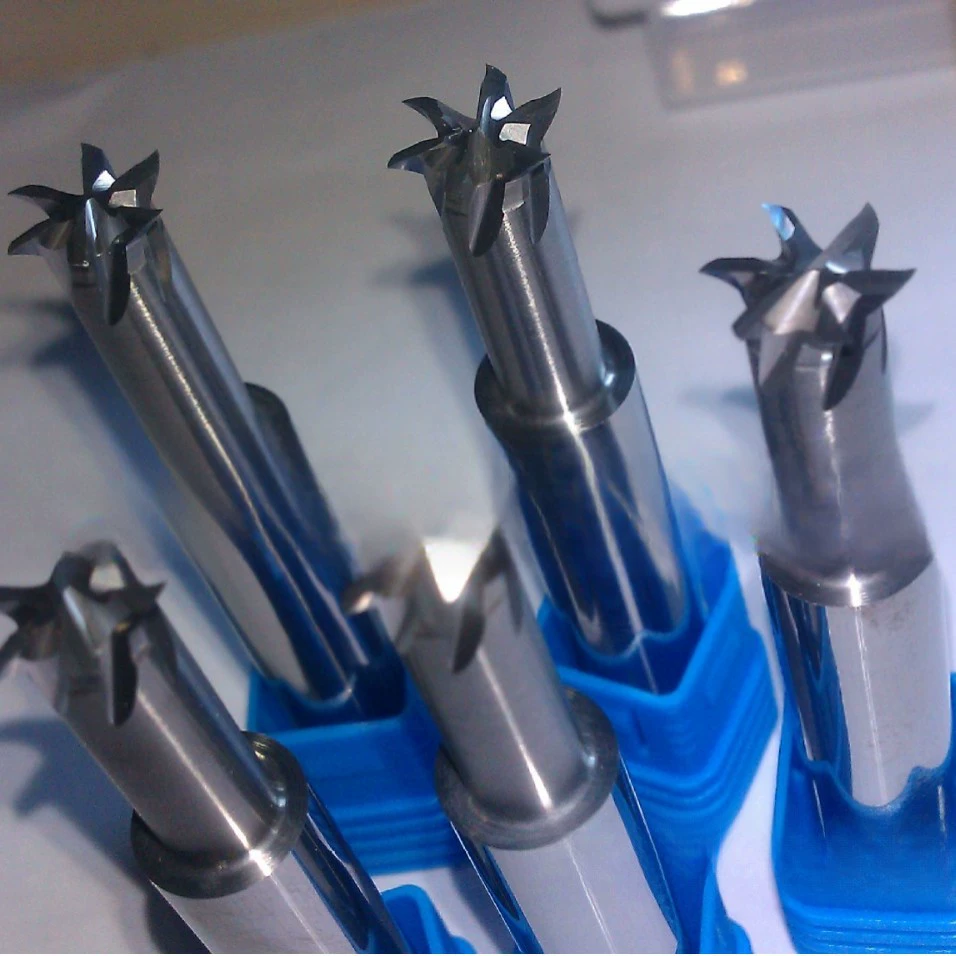 Твердосплавный 6-лезвие фрезы ласточкин хвост